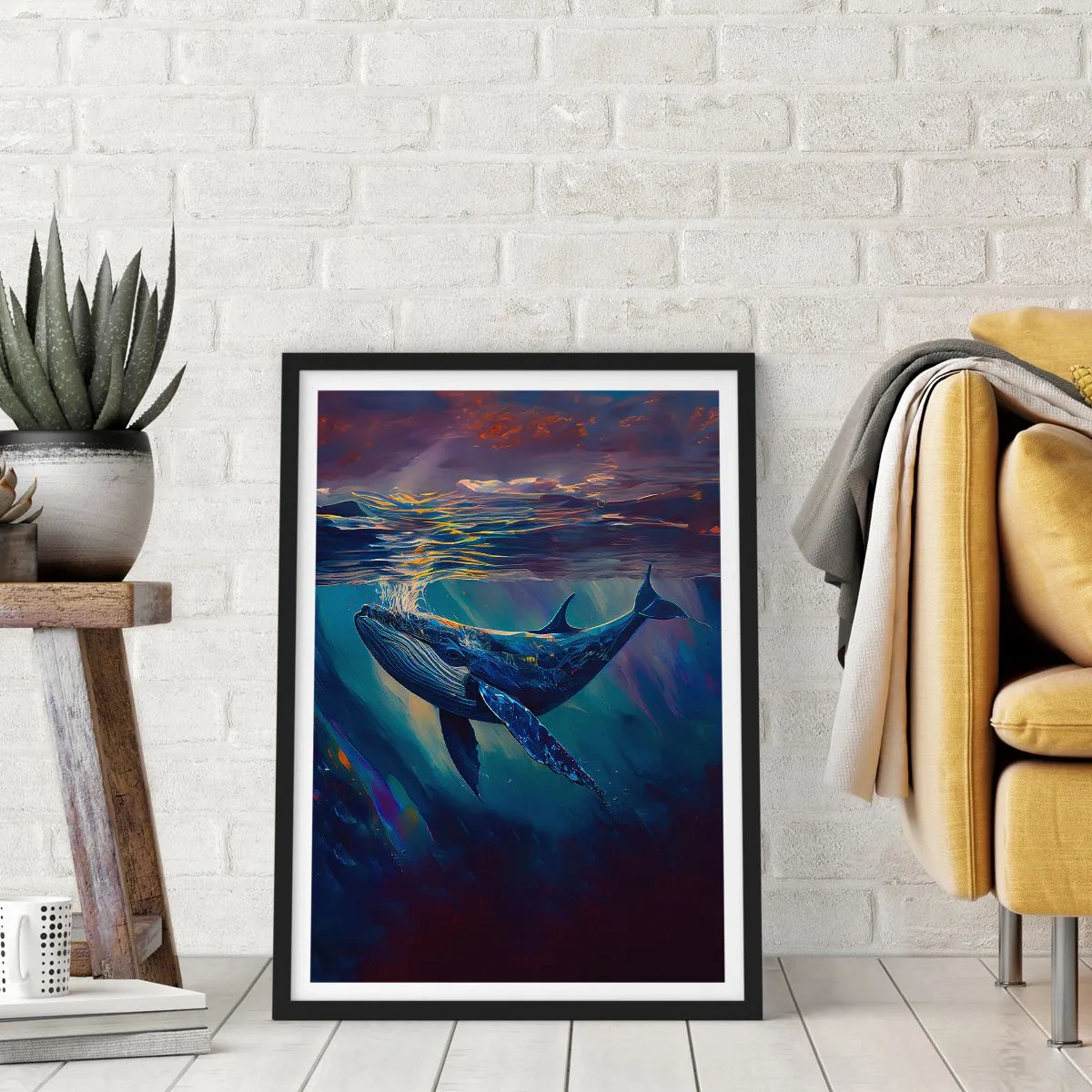Plakát v černém rámu - Vítej v mém světě - 70x100 cm