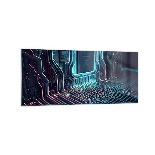 Obraz na skle - Jen tak přemýšlím… - 120x50 cm