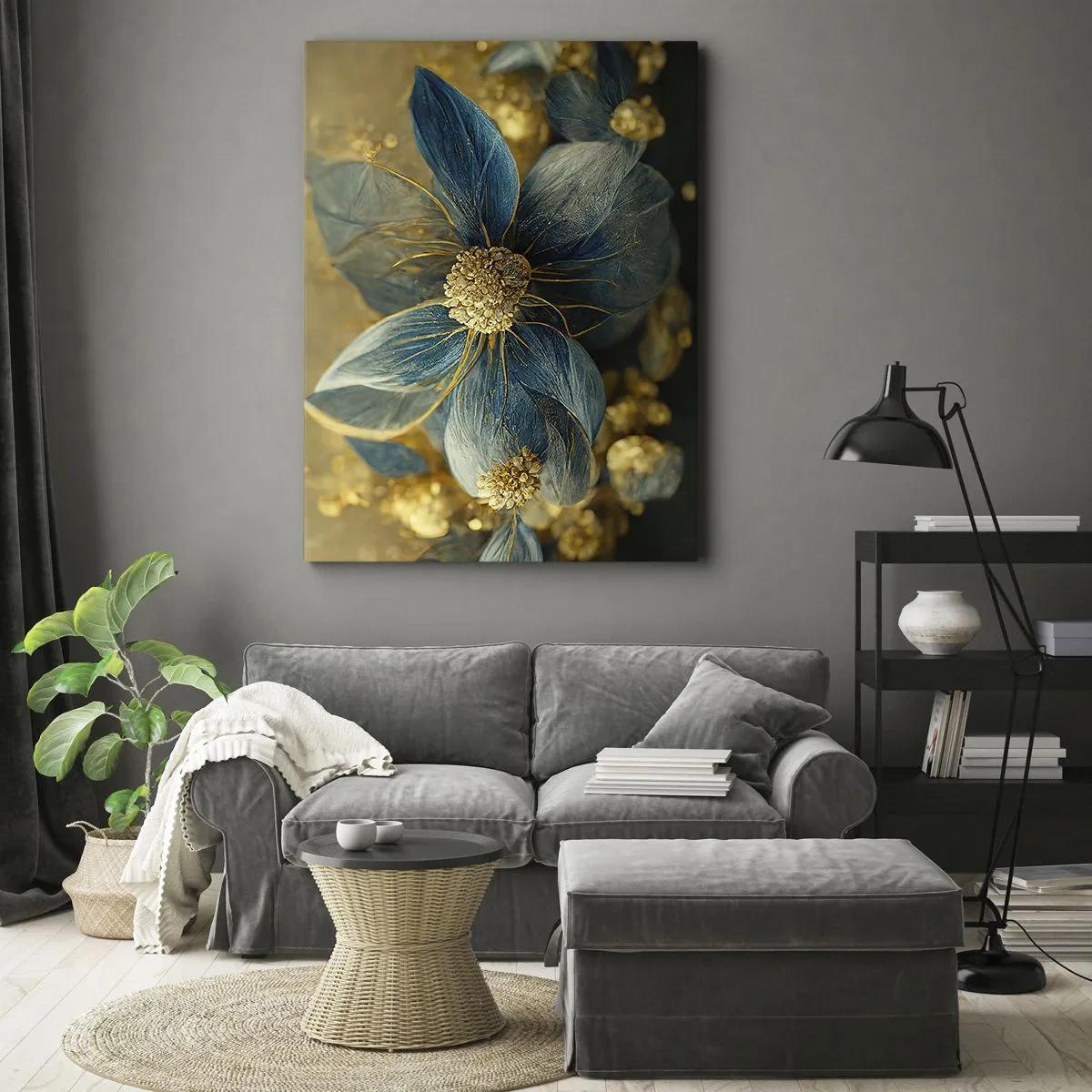 Obraz na plátně - Rozkvést zlatem - 80x120 cm