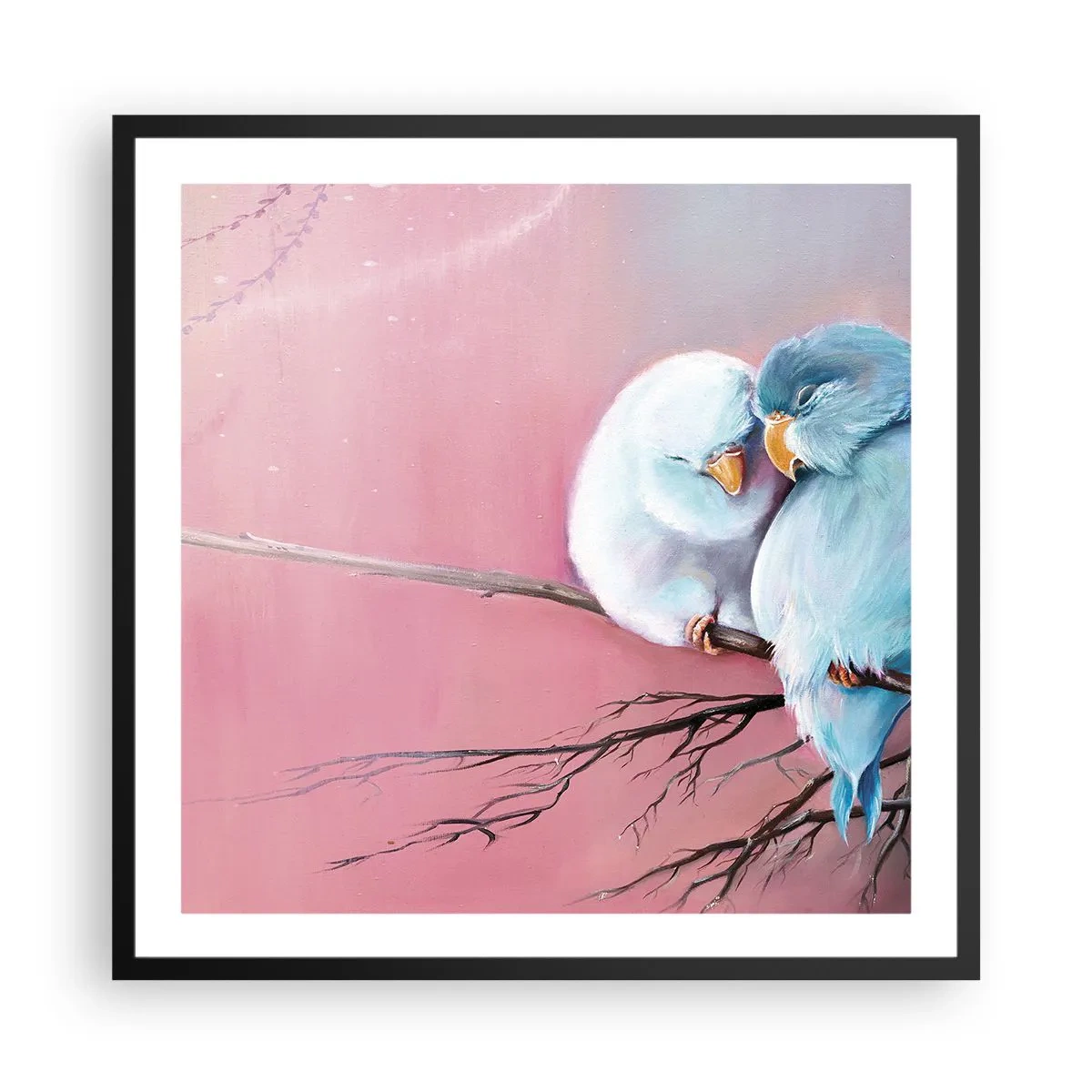 Plakát v černém rámu - Co k tomu dodat?… - 60x60 cm