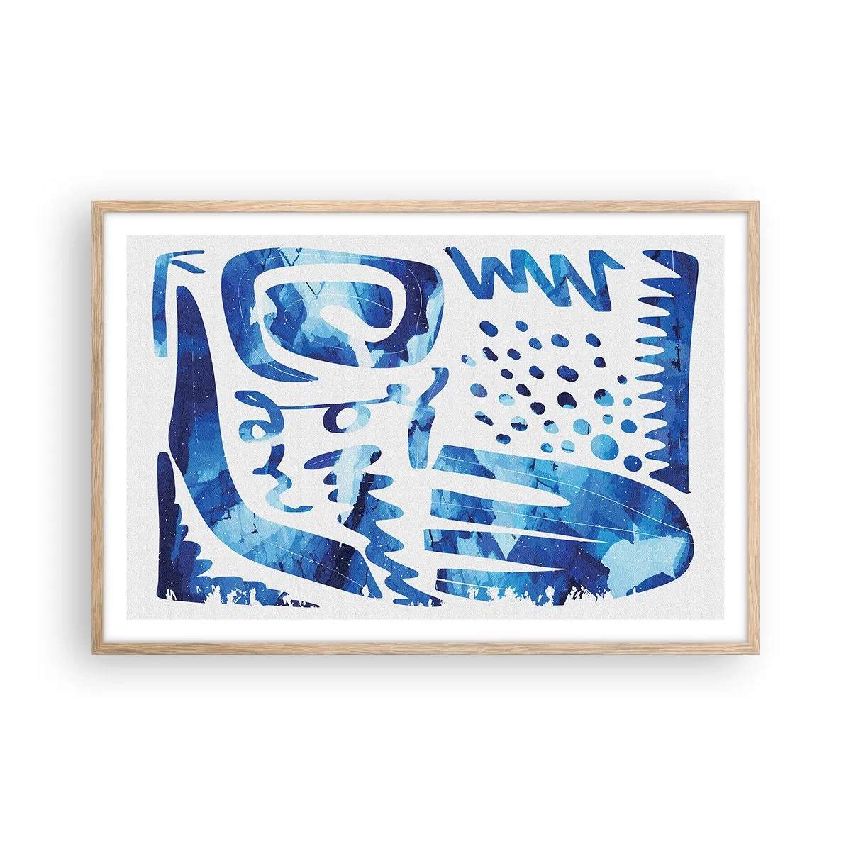 Plakát v rámu světlý dub - Zpět ke kořenům - 91x61 cm