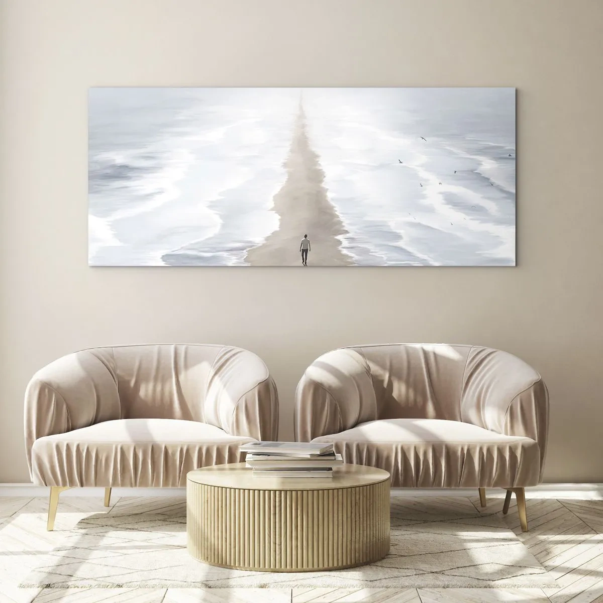 Obraz na skle - Světlá budoucnost - 100x40 cm