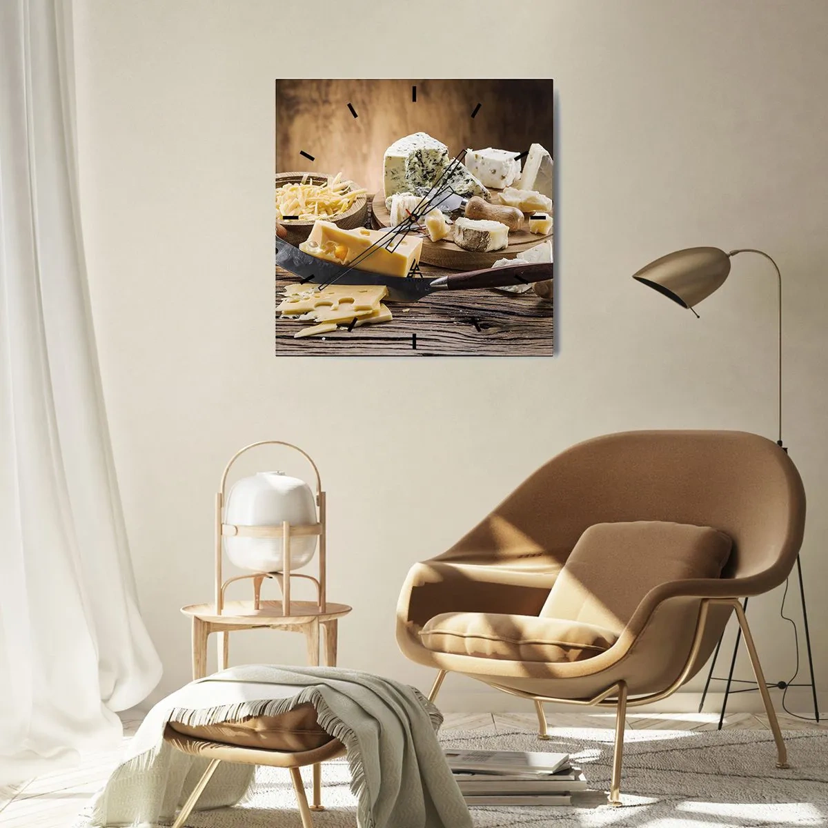 Nástěnné hodiny - Usměj se na sýr - 30x30 cm