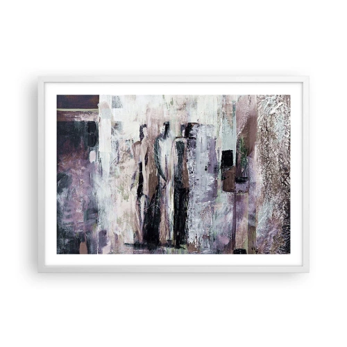 Plakát v bílém rámu - Tajemná trojice - 70x50 cm