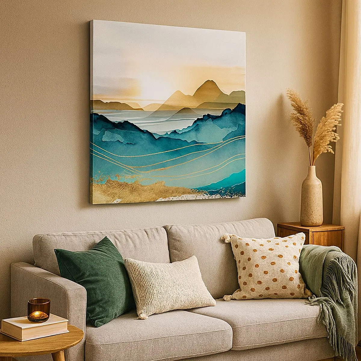 Obraz na plátně - Na pokraji abstrakce – krajina - 30x30 cm