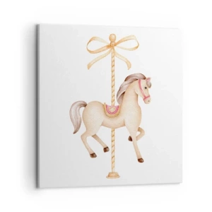 Obraz na plátně - Elegantním klusem - 50x50 cm