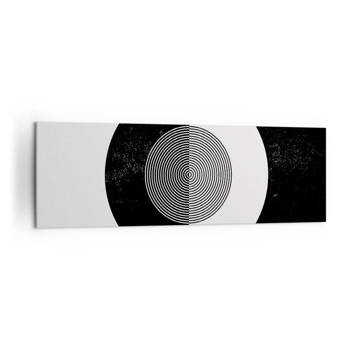 Obraz na plátně - Harmonie v černé a bílé - 160x50 cm