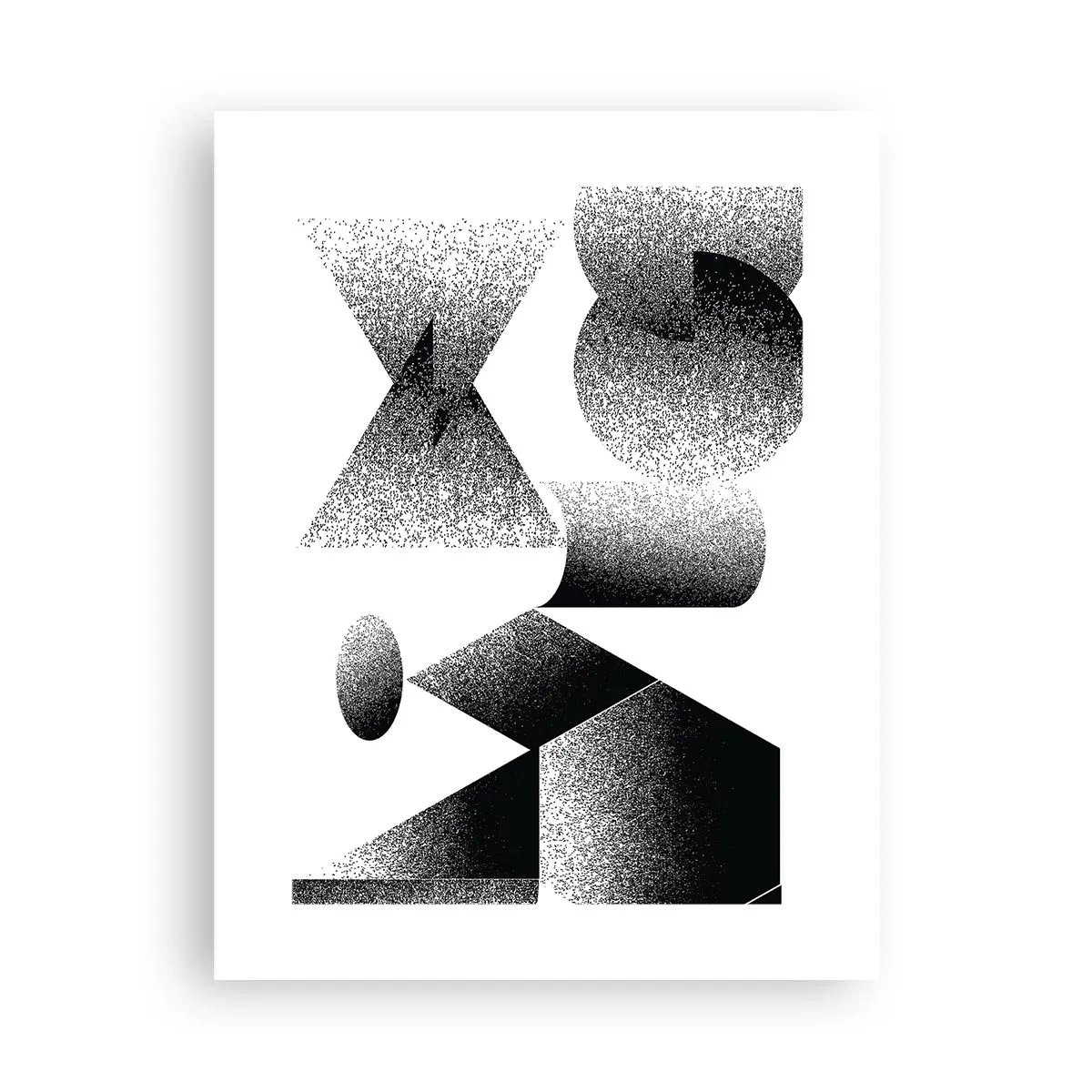 Plakát - Úhly a ovály - 30x40 cm