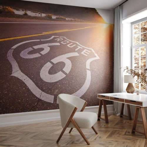 Fototapeta Premium Canvas - Slavná silnice 66 - USA, Automobilový průmysl, Cesta 66 - 200x140 cm
