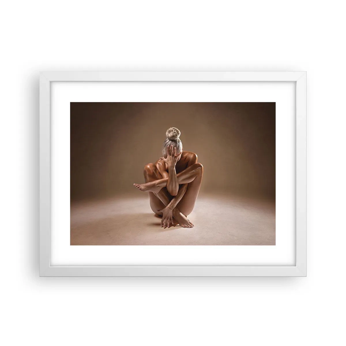 Plakát v bílém rámu - Jednota těla a ducha - 40x30 cm