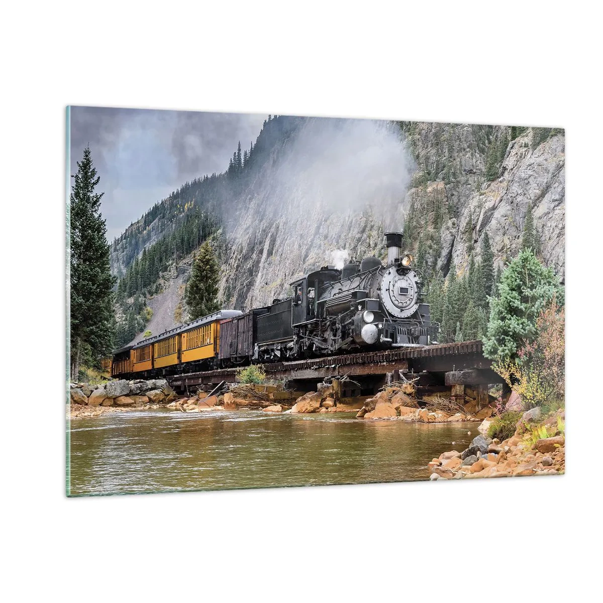 Obraz na skle - Kampak? Kam? - 120x80 cm