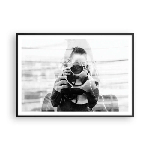 Plakát v černém rámu - Tvůrce a materiál - 100x70 cm