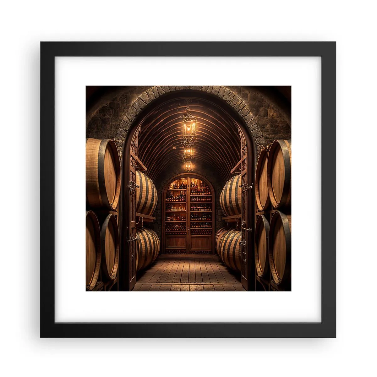 Plakát v černém rámu - Nádherný sklep - 30x30 cm