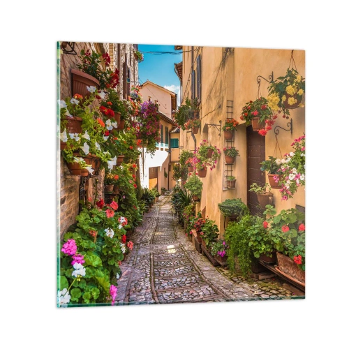 Obraz na skle - Italské zákoutí - 40x40 cm