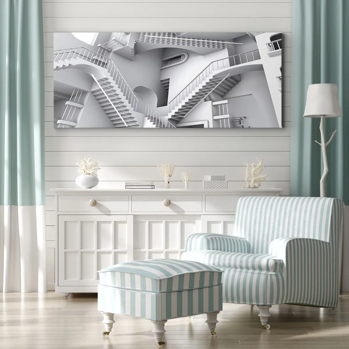 Obraz na plátně - Paradoxy prostoru - 100x40 cm