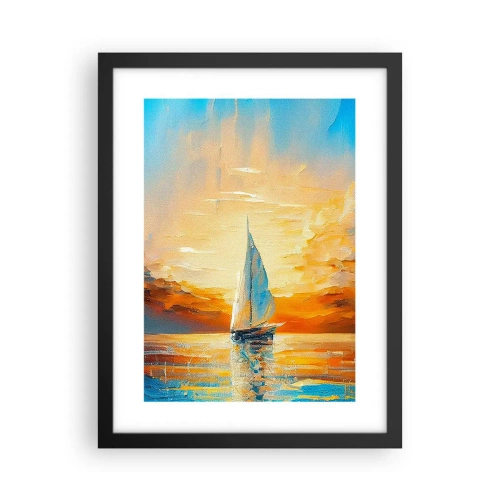 Plakát v černém rámu - Plavba ve zlatě - 30x40 cm