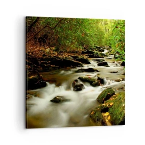 Obraz na plátně - Jako tekuté stříbro - 60x60 cm