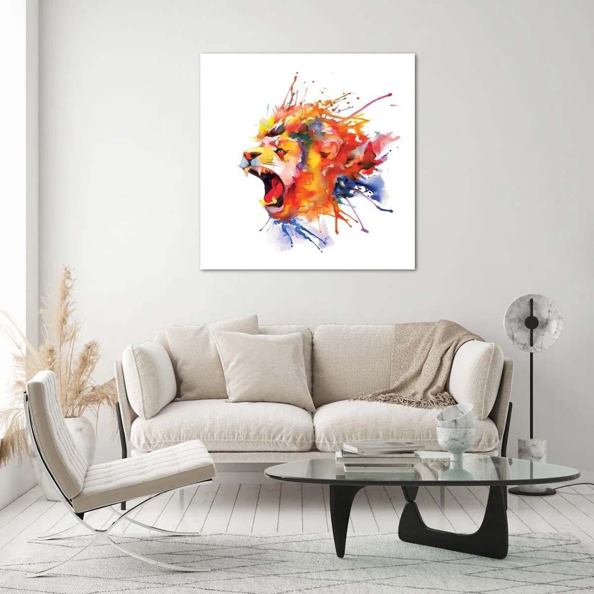 Obraz na skle - Vybuchnout hněvem - 40x40 cm