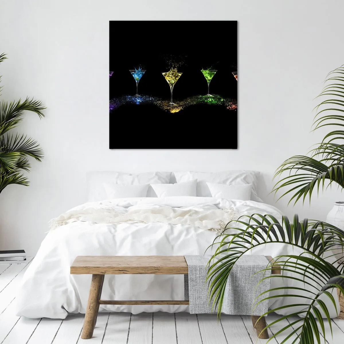 Obraz na plátně - Barvy radosti v křišťálovém skle - 70x70 cm