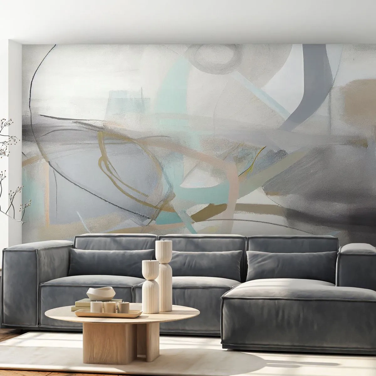 Fototapeta Premium Sand - Mlhavá abstrakce - Abstrakce, Kus, Jasný - 100x70 cm