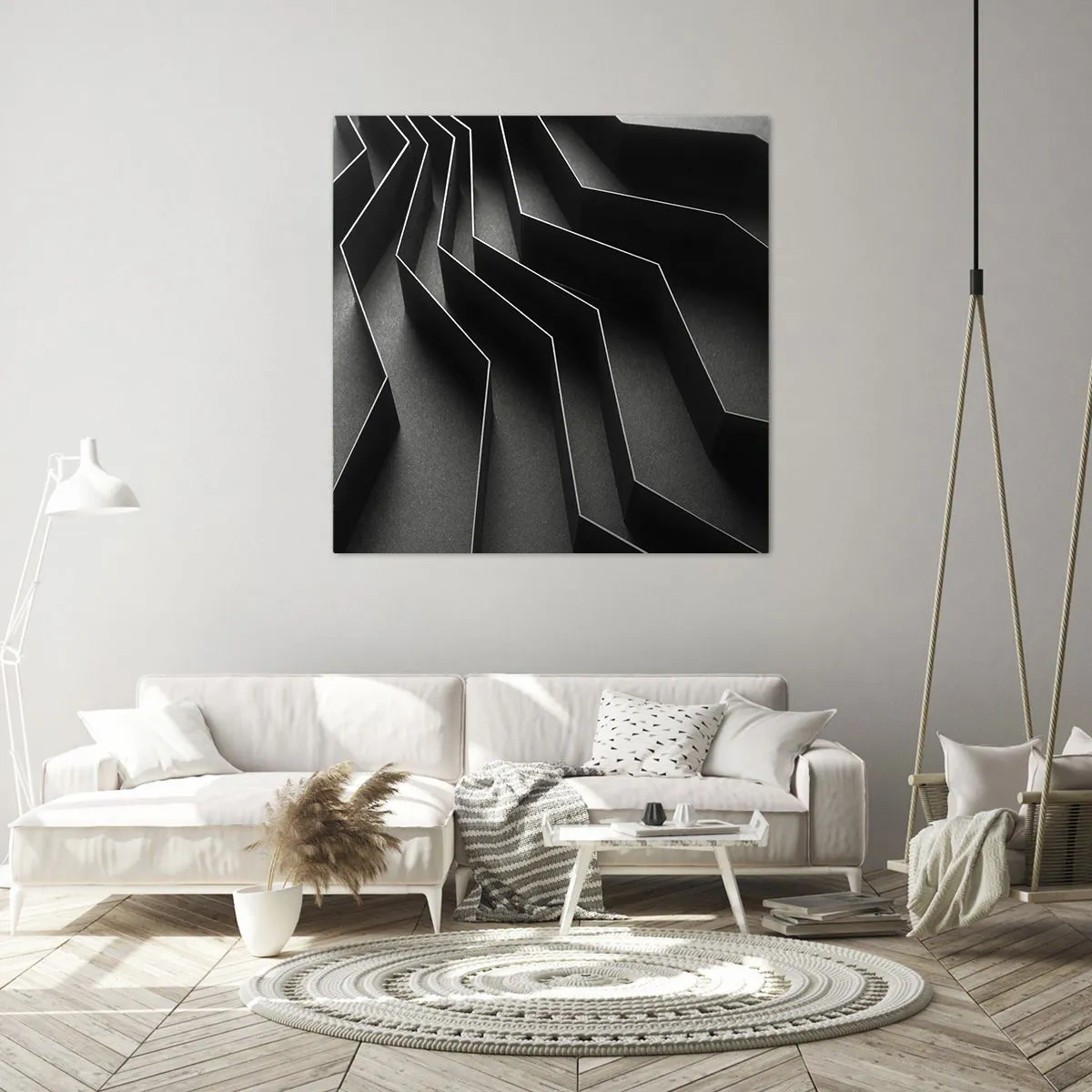 Obraz na plátně - Prostorový pořádek - 40x40 cm