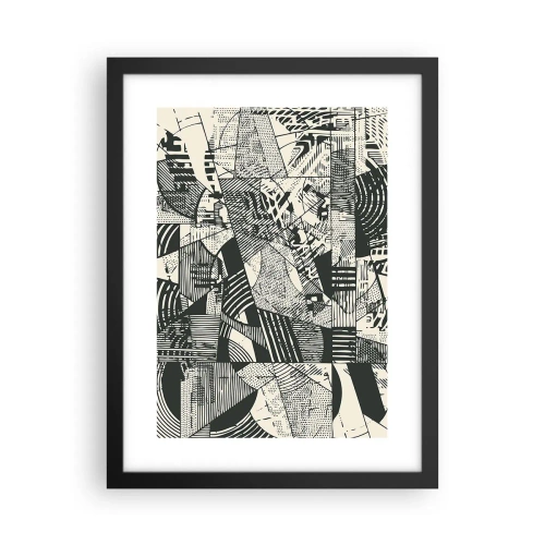 Plakát v černém rámu - Dynamika současnosti - 30x40 cm