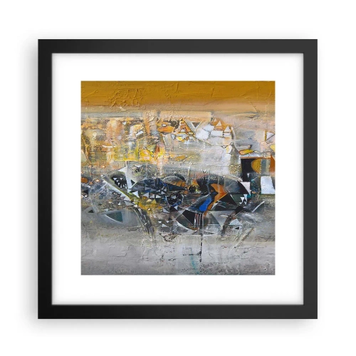 Plakát v černém rámu - Všechno se podaří - 30x30 cm