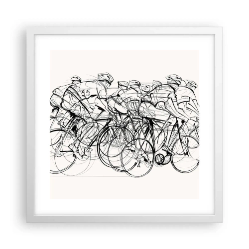 Plakát v bílém rámu - Společně v týmu - 40x40 cm