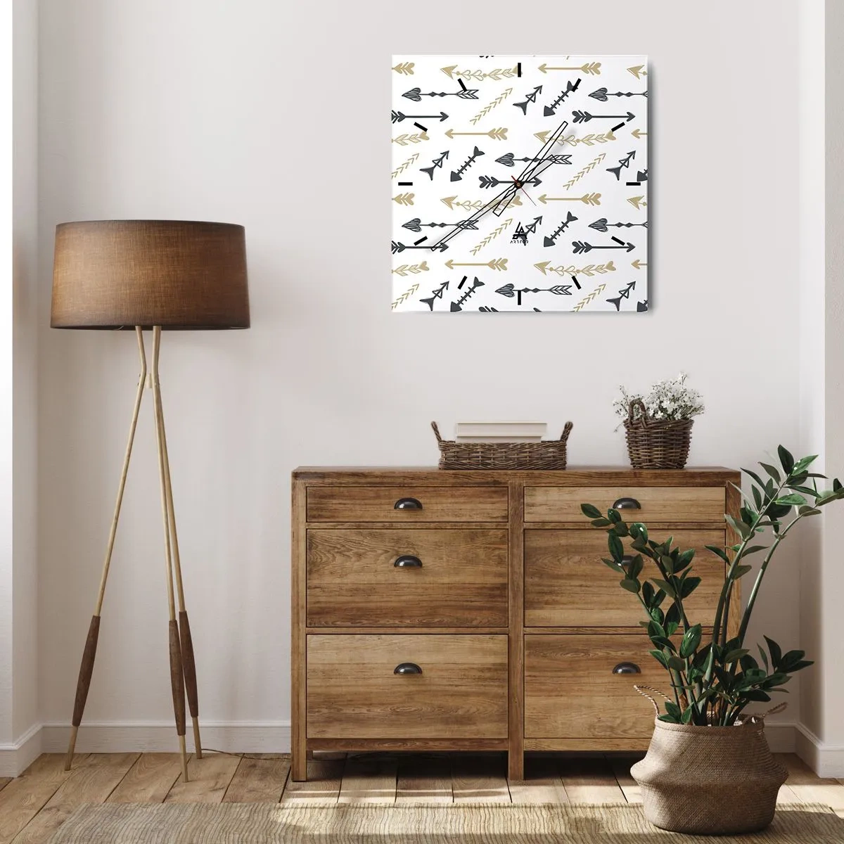 Nástěnné hodiny - Sen lučišníka - 40x40 cm