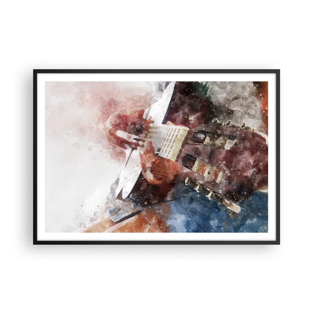 Plakát v černém rámu - Co si o tom myslíš? - 100x70 cm