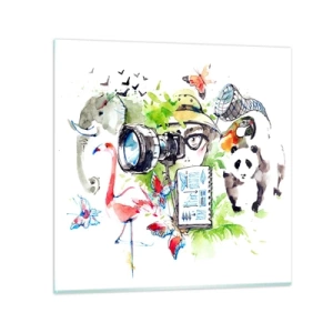 Obraz na skle - Objektivem cestovatele - 60x60 cm