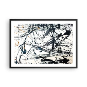Plakát v černém rámu - Expresionistická abstrakce - 70x50 cm