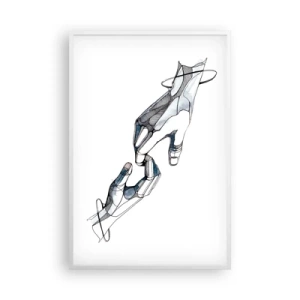 Plakát v bílém rámu - Dobré gesto - 61x91 cm