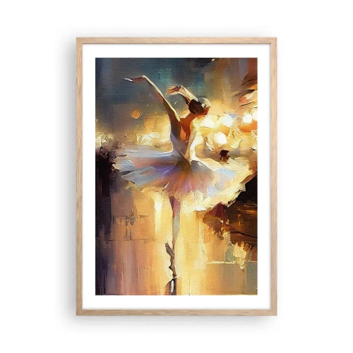 Plakát v rámu světlý dub - Zázrak na ulici - 50x70 cm