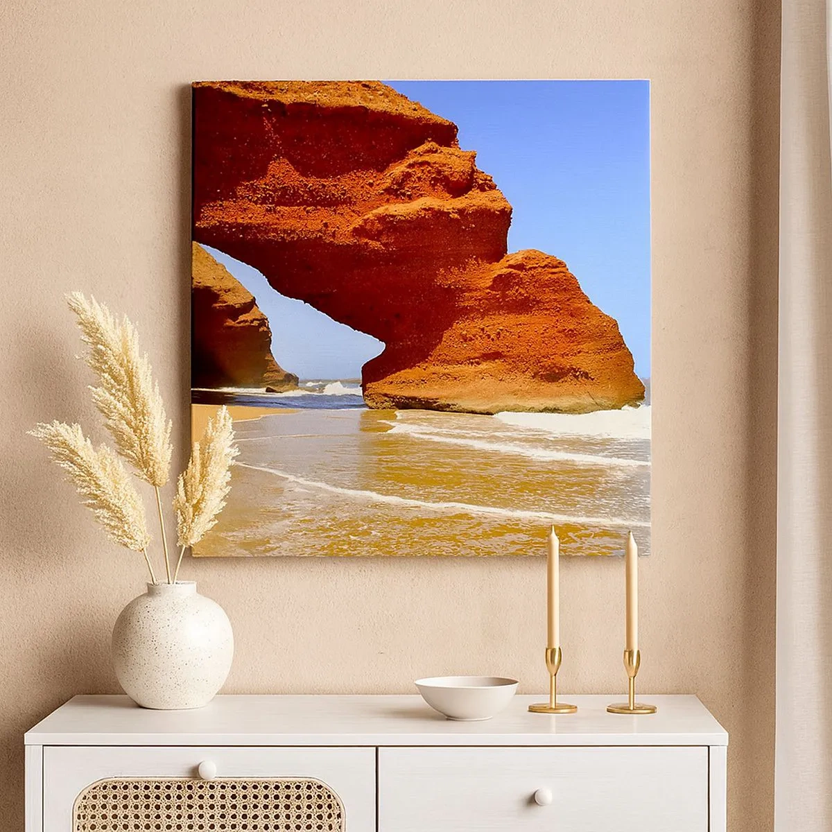 Obraz na plátně - Voda a vítr po tisíce let - 30x30 cm