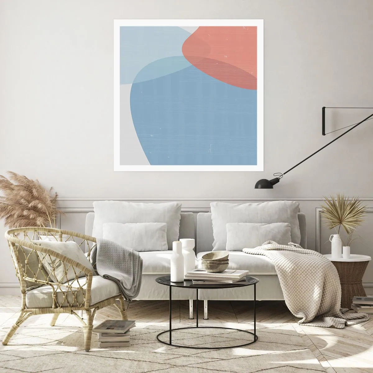 Plakát - Pastelové vztahy - 30x30 cm