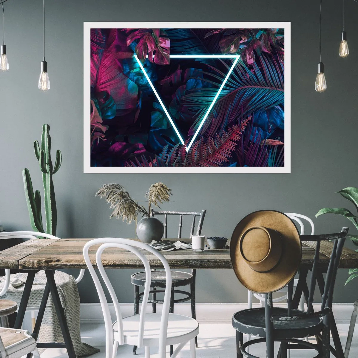 Plakát - Zahrada v disco stylu - 50x40 cm
