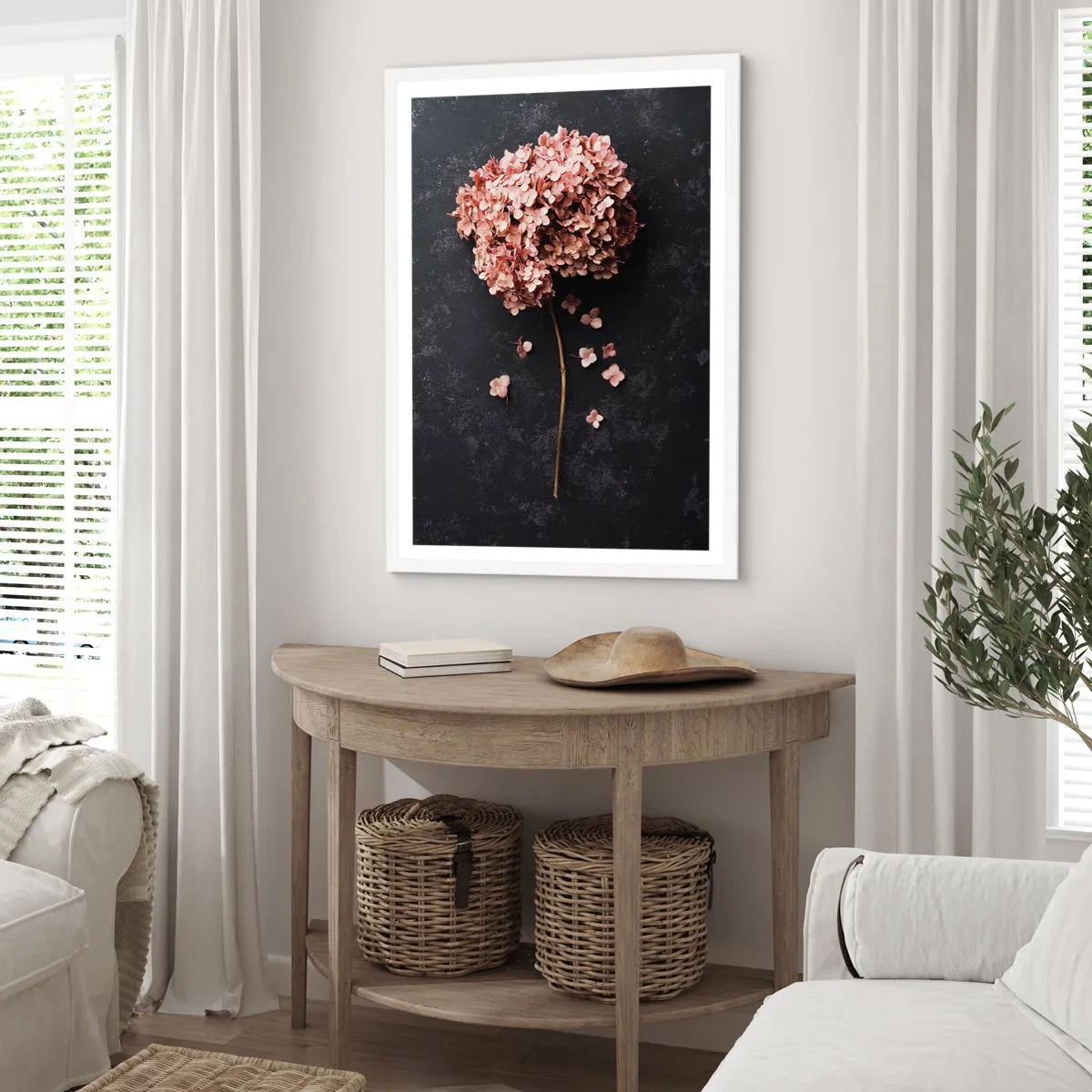 Plakát v bílém rámu - Skutečně romantické znamení - 70x100 cm