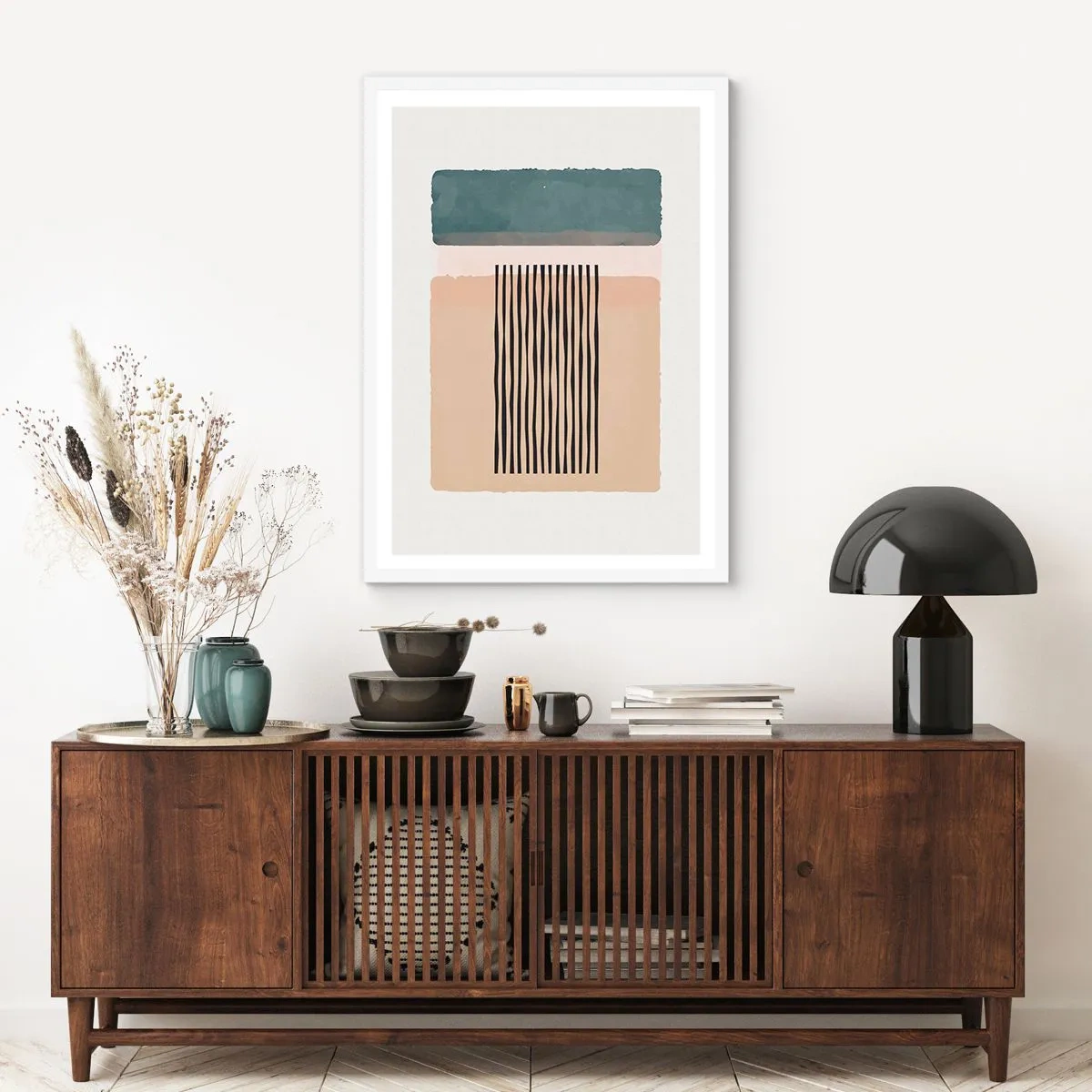 Plakát v bílém rámu - Všechno v pořádku - 61x91 cm