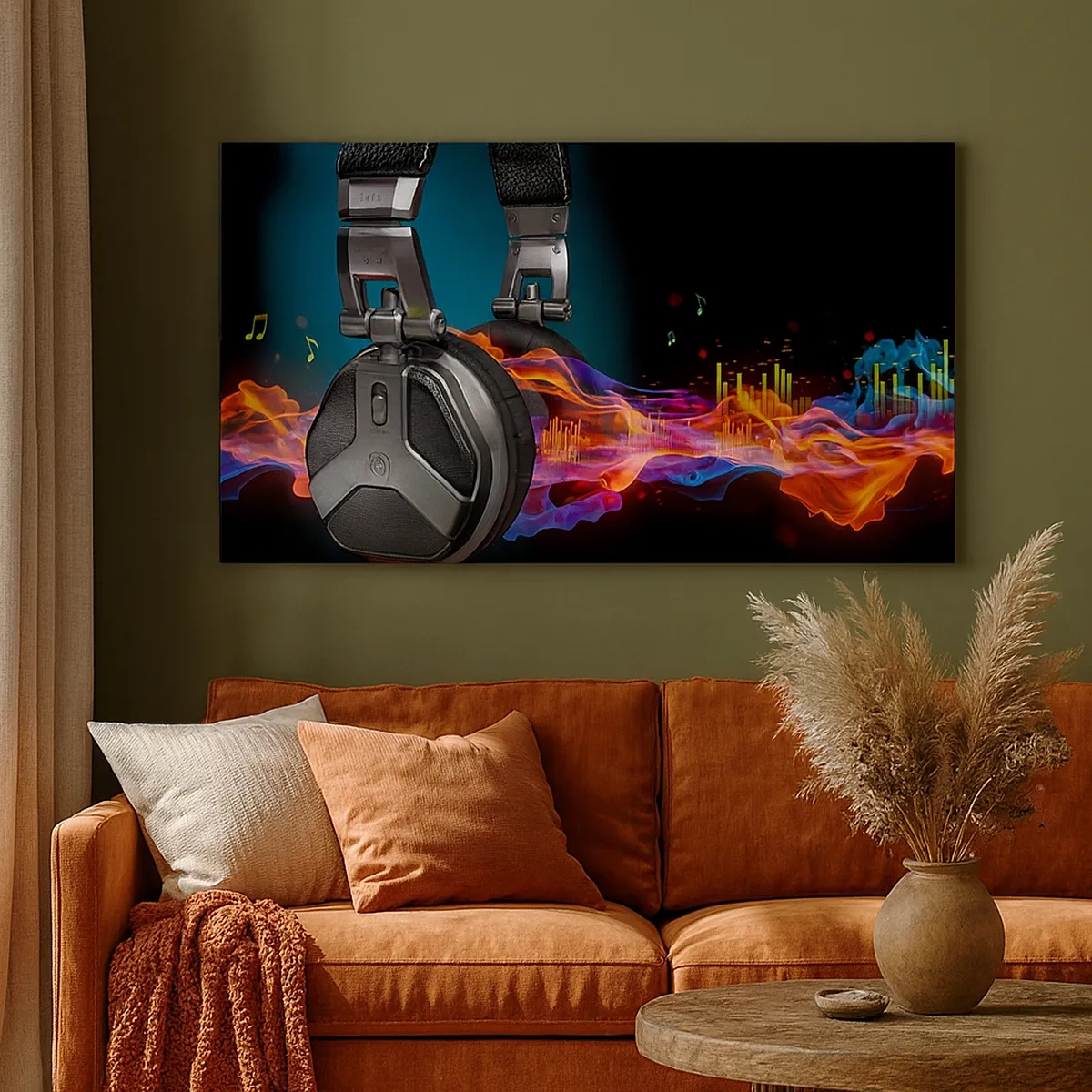 Obraz na plátně - V ohni hudby - 30x30 cm