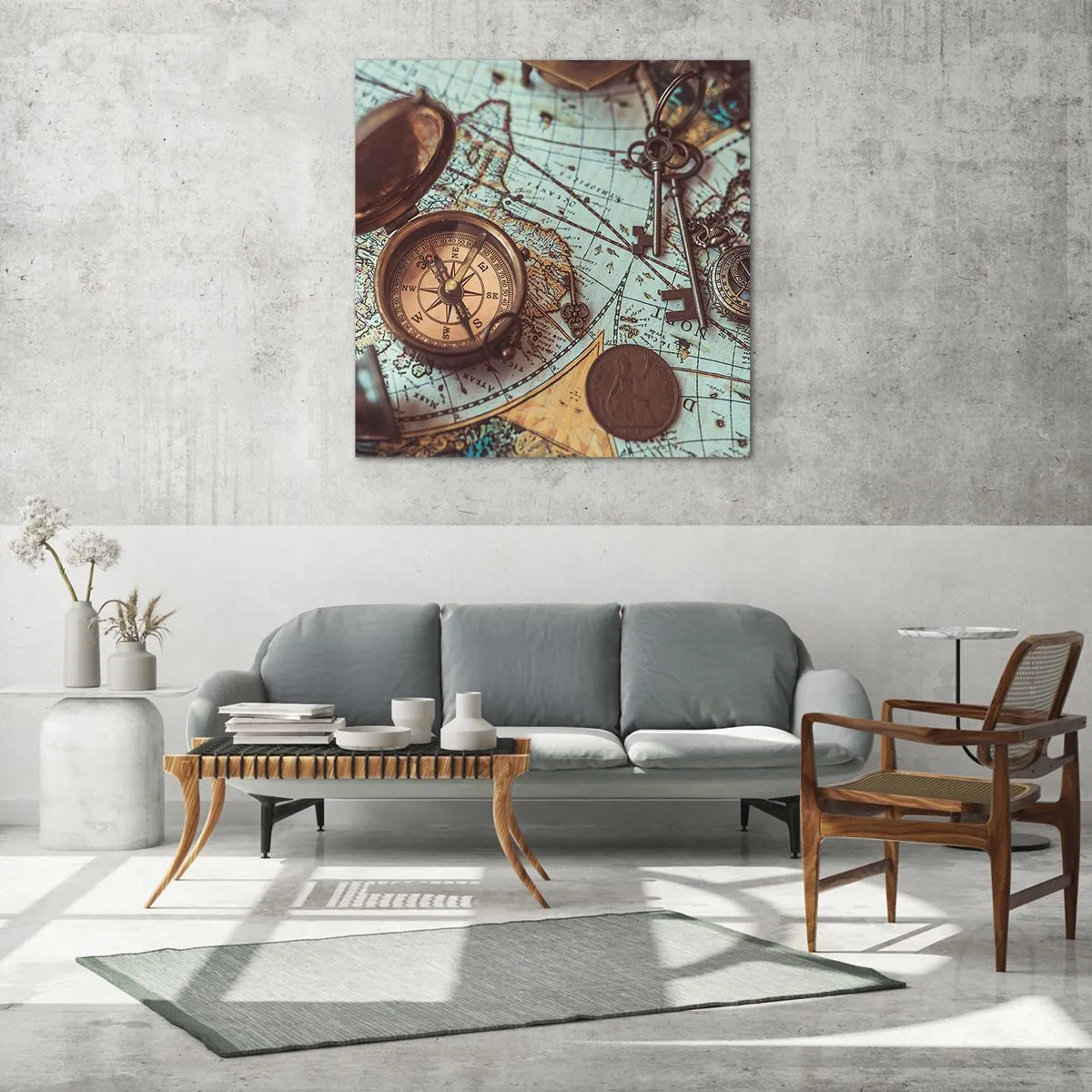 Obraz na skle - Pro dobrodruha - 60x60 cm