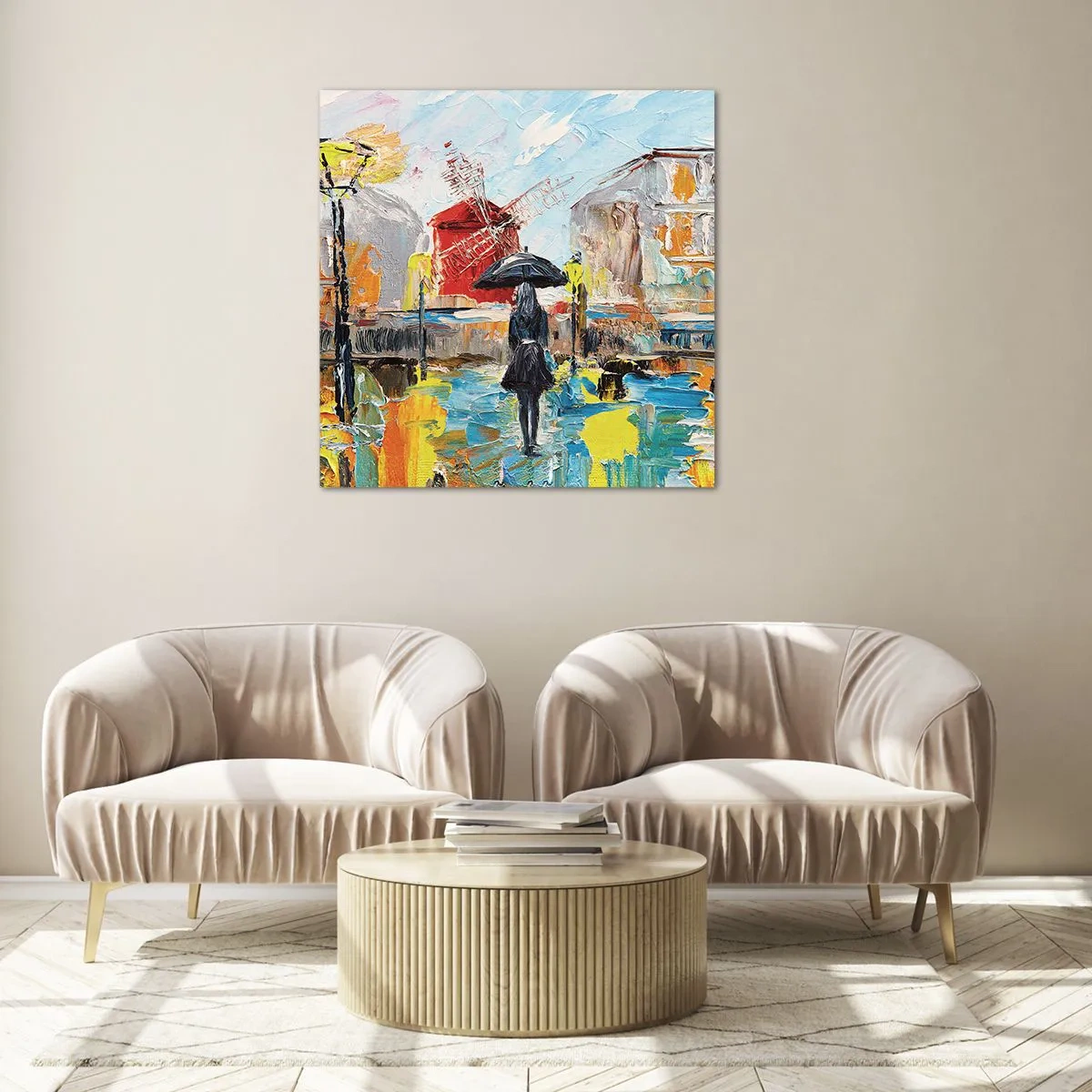 Obraz na skle - Pařížské legendy - 60x60 cm