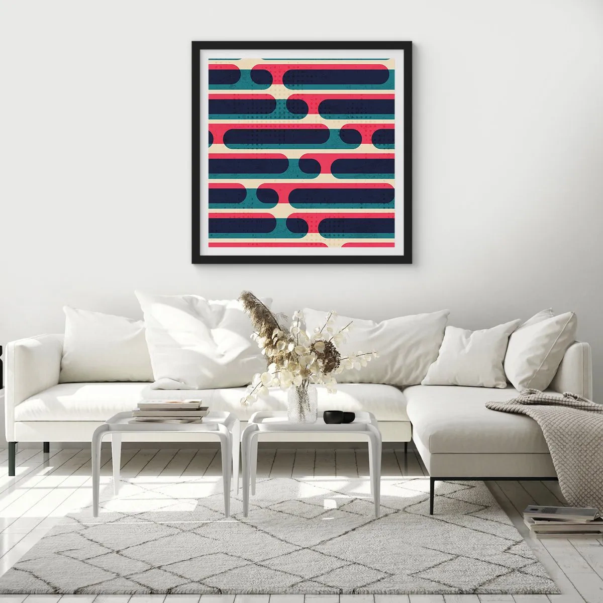 Plakát v černém rámu - Dovnitř a dopředu - 60x60 cm