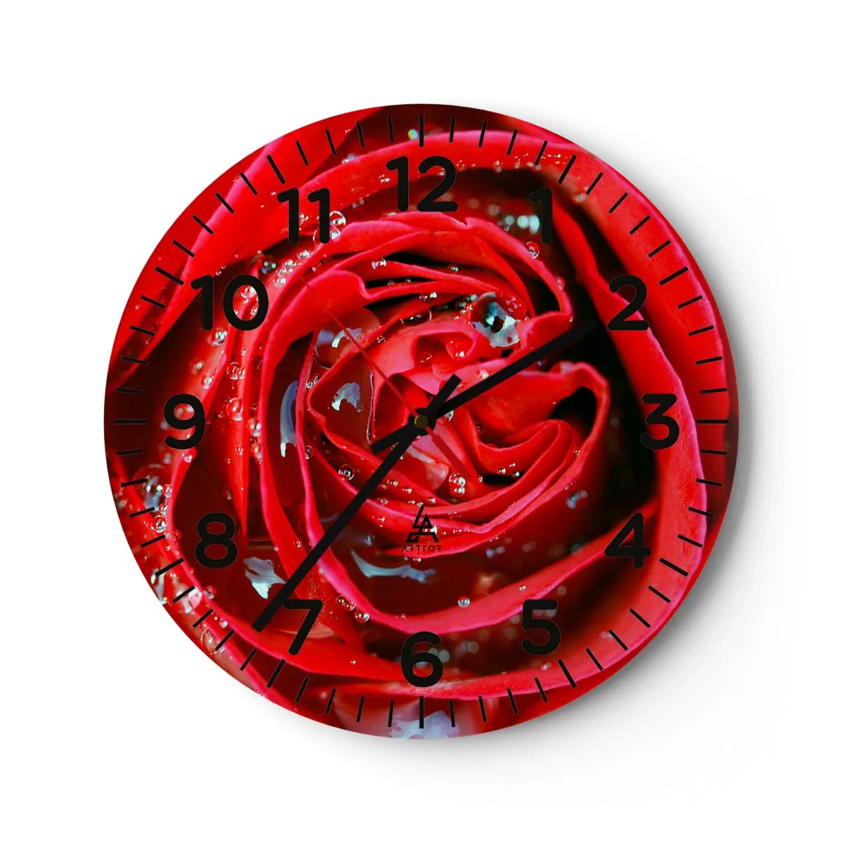Nástěnné hodiny - V kapkách rosy - 30x30 cm