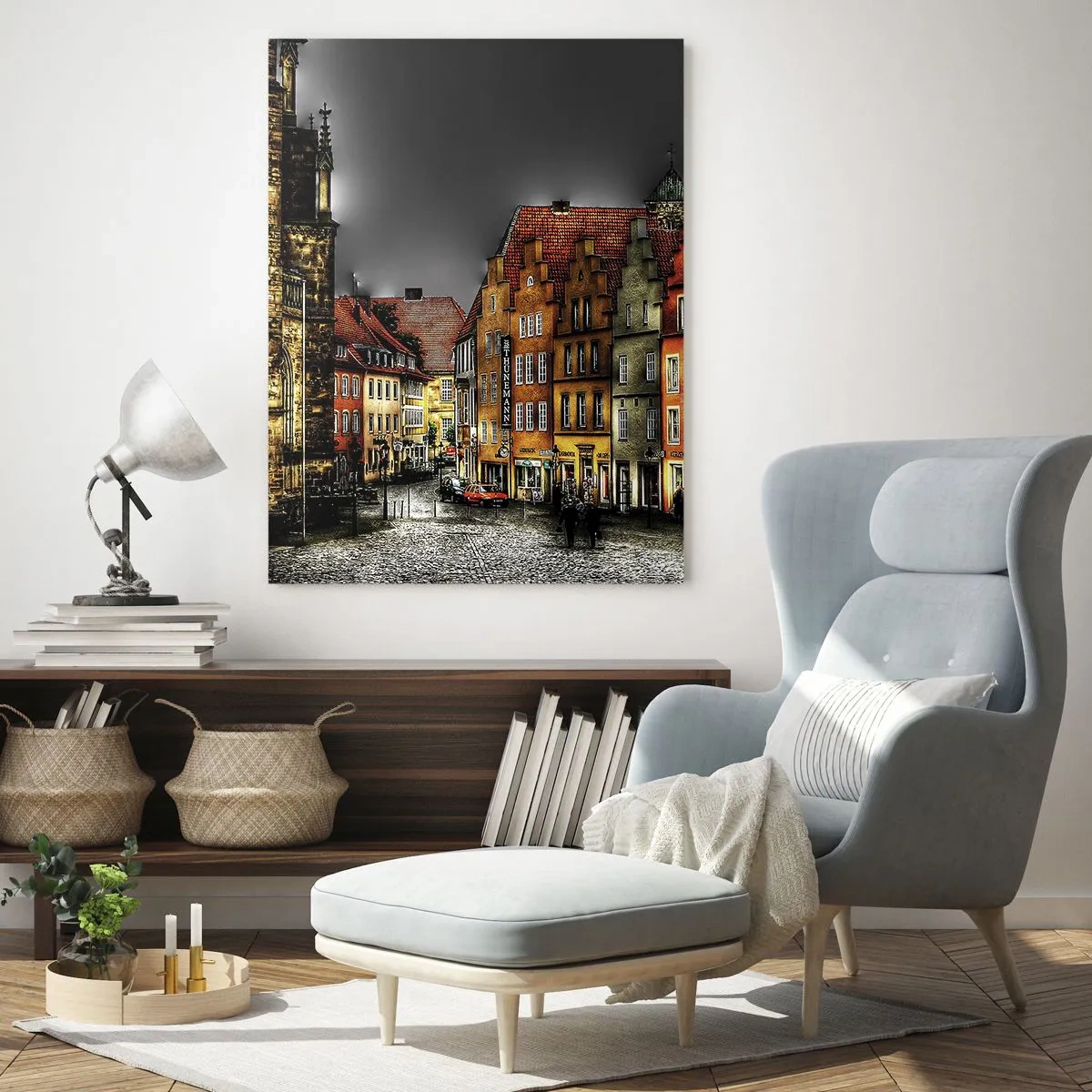Obraz na skle - Chybí jenom kouzelná drožka - 50x70 cm