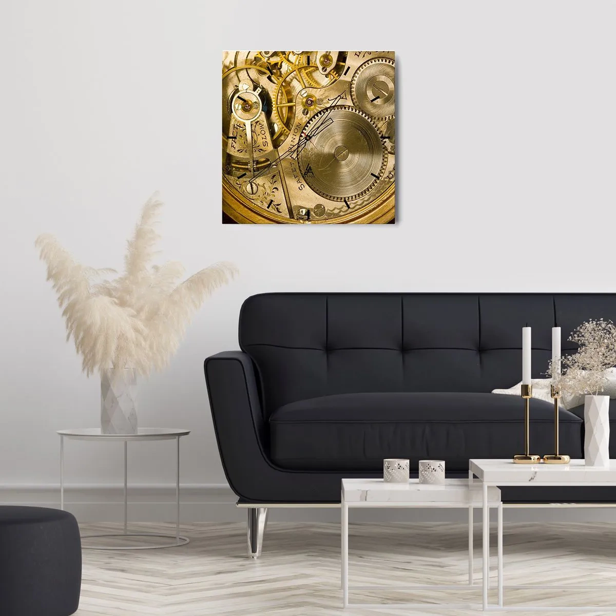 Nástěnné hodiny - Jdi s duchem času - 40x40 cm