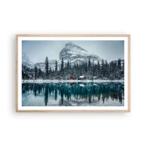 Plakát v rámu světlý dub - Kanadské útočiště - 91x61 cm