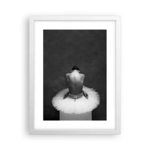 Plakát v bílém rámu - Právě kvete - 30x40 cm