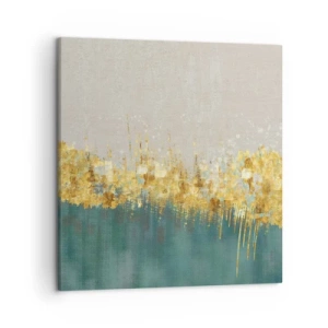 Obraz na plátně - Zlatá hranice - 50x50 cm