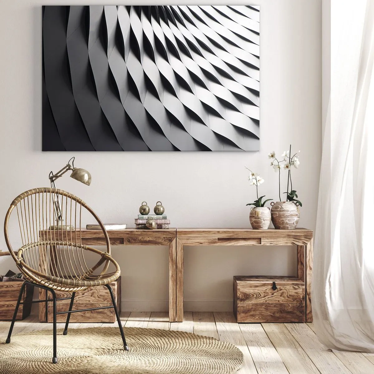 Obraz na plátně - Na hladině vln - 70x50 cm